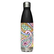 Insulated Stainless Steel Water Bottle 17oz Blk-72 Names of God-20-Remove Addictions-Pey Hey Lamed
